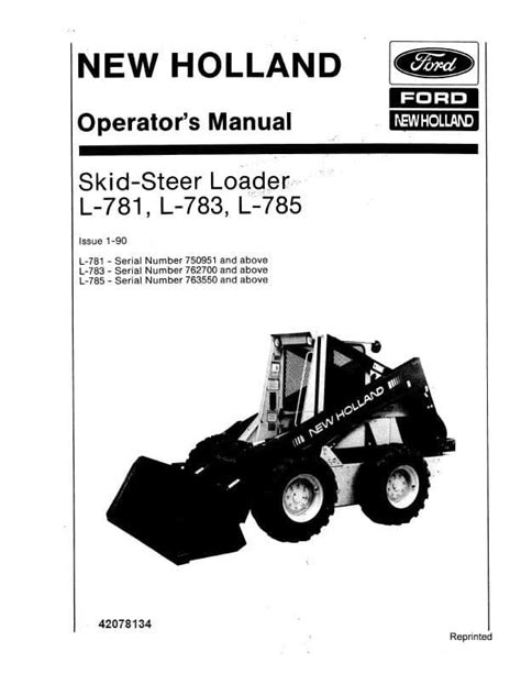 new holland skid steer operators manual|jensales l781 manual.